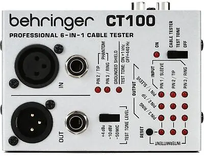 Behringer CT100 6-in-1 Cable Tester (3-pack) Bundle • $87
