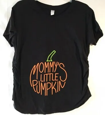 Monag Maternity Fall/Halloween Shirt Mommy's Little Pumpkin Size Large • $15