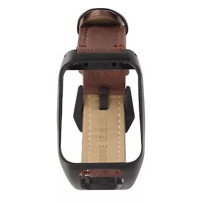 Watch Band Leather Watch Strap With Protector Case For TOMTOM Runner3(Brown • $32.21