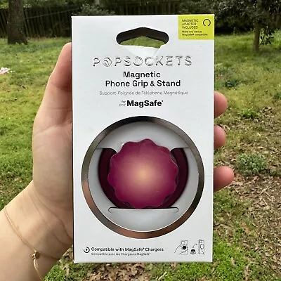 Popsockets MAGSAFE Magnetic Phone Grip & Stand Molded Flower Red Wine • $20