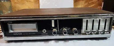 Vintage Craig 3212 8-Track Stereo Player AM-FM Radio Good Cabinet Restorative • $57.90