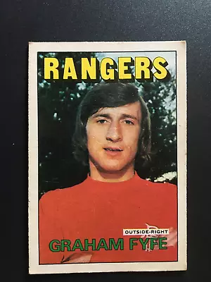 A & Bc Gum Scottish Football Card Rare 1972 Orange Backs Graham Fyfe Rangers 104 • £23.50