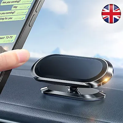 Universal Magnetic Car Mobile Phone Holder Dashboard Mount 360° Rotating • £3.95