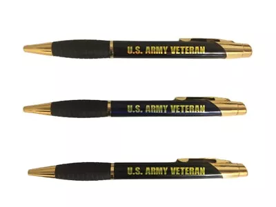 US Army Veteran Engraved Coated Brass Pen - Veterans Day Military Gift • $11.99