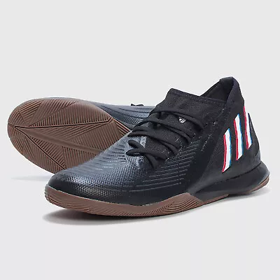 Adidas Predator Edge Men’s Indoor Soccer Futbol Black Cleats Shoe #020 • $49.95