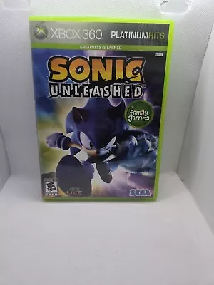 Sonic Unleashed (Microsoft Xbox 360 2008) Complete W/ Manual CIB Tested Working • $7.50