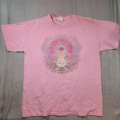 Rare Vintage Disneyland Resort Tinkerbell Pink T-Shirt Large L  Fairy • $24.99