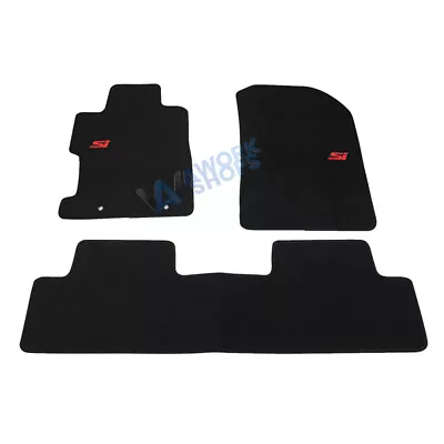 For 06-11 Honda Civic 2Dr 4Dr Nylon Floor Mats Carpets Front Rear W/ SI 3pcs Set • $59.99