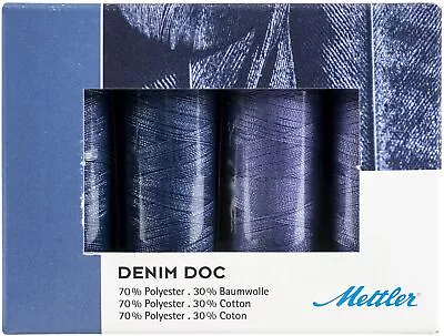 Mettler Doc No.75 Kit Thread Pack Denim Blue • $13.99