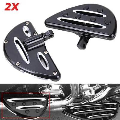 For Harley Softail Dyna Motorcycle Passenger Floorboards Floor Boards Foot Pegs • $49.77