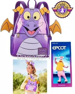 2024 Disney World Loungefly Epcot Figment Imagination Wings Backpack Parks NEW • $108