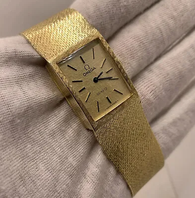 14K Yellow Gold Omega Watch Men’s Vintage Solid Gold 1985 • $7750