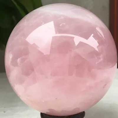 643g Natural Pink Quartz Rose Quartz Ball Crystal Sphere Meditation Healing • $5.44