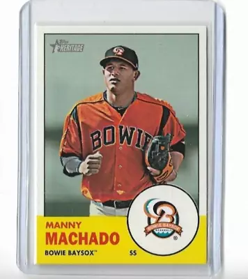 MANNY MACHADO 2012 Topps Heritage Minor League Prospect ROOKIE #7 ORIOLES (JM) • $0.99