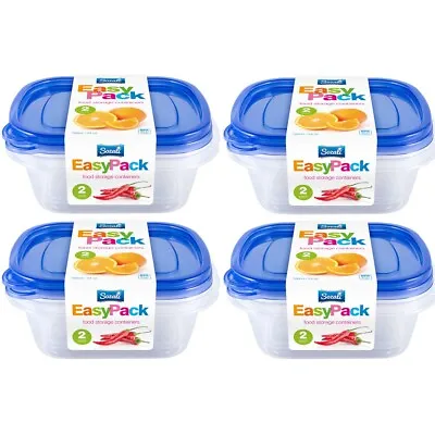 Plastic Food Storage Containers X8 With Lids Microwave Kitchen Lunch Box Quality • £7.99