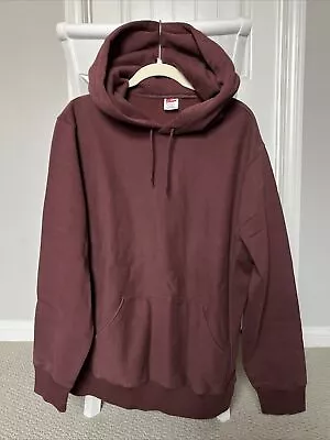 NWOT J. Crew Heritage 14-oz Fleece Hoodie Mens Large Brown Reverse Weave • $30