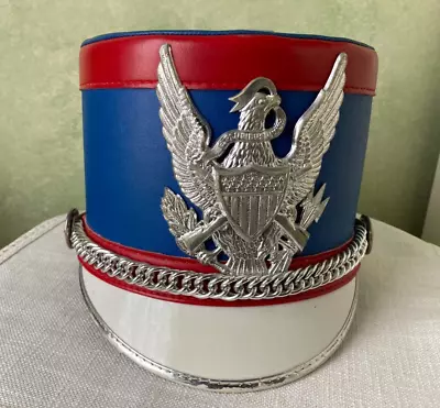 Vintage Marching Band Red White & Blue Hat • $17.95