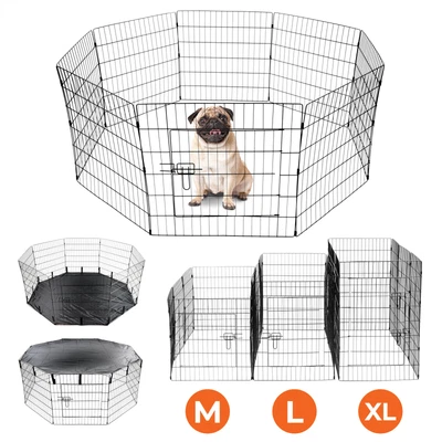 £31.95 • Buy 8 Panel Pet Playpen Dog Puppy Rabbit Portable Cage Run Pen Folding Fence Crate