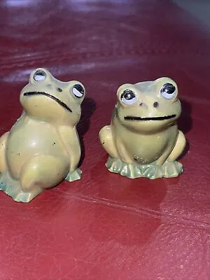 Vintage Miniature 1.5” Frog Figurines Hong Kong Kitschy • $4.95