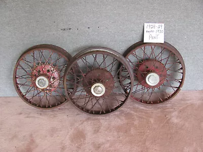 Vintage 19  Wire Spoke Wheels 1928 1929 1930 Pontiac Others Lot 109 • $450