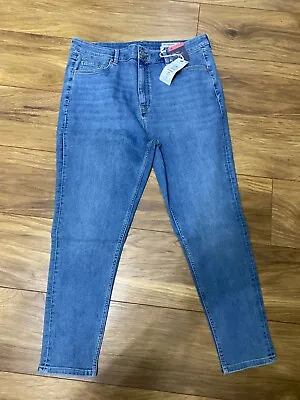 Brand New With Tags The Ivy Supersoft Skinny High Rise Jeans M&s Size 18 Short • £19