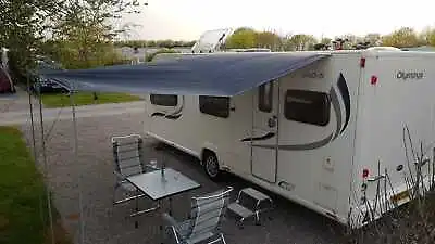Caravan Campervan Awning Sun Canopy By WILD EARTH SET MEDIUM GREY 2.4m X 3m • £89.99
