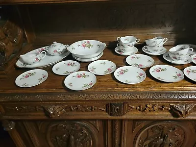 VINTAGE MOSS ROSE By JAPAN FINE CHINA SET • $120