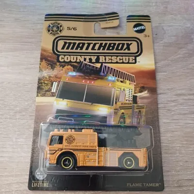 Matchbox 1/64 Diecast County Rescue Orange Flame Tamer • $2.10