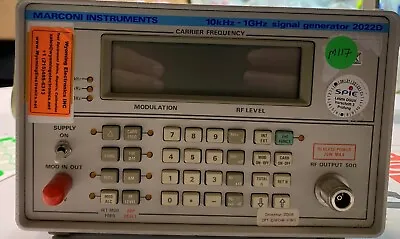 Marconi Instruments 2022D OPT 003 10kHz - 1GHz Signal Generator • $1250