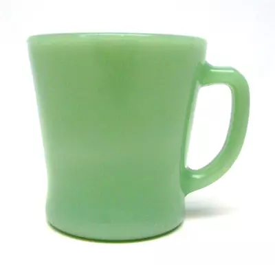 Vintage Anchor Hocking Fire King Jadeite Flat Bottom W/ D Handle Shaving Mug NOS • $49.99