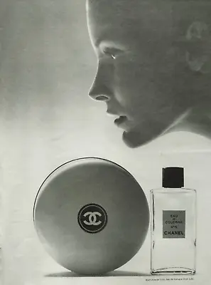 CHANEL Vintage Print Ad !!   Eau De Cologne From Chanel N°5   • £7.24