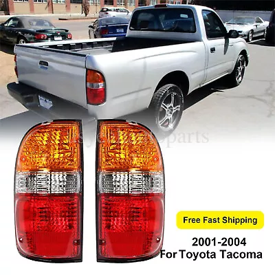 Pair Left & Right Tail Lights Brake Lamps For Toyota Tacoma 2001-2004 W/Bulbs • $30.99