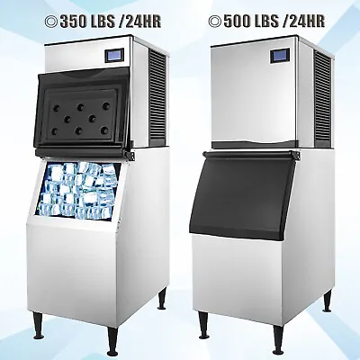 220V 500LBS/1000LBS/2000LBS Commercial Ice Maker Split Cube Maker W/Bin Storage • $2449