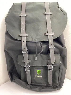 Monster Energy Backpack Padded Back LapTop Compartment Magnetic Straps Cinch Top • $53.99
