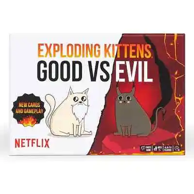 Exploding Kittens Good Vs Evil 55 Card Game For Kids And Adults • $40.63