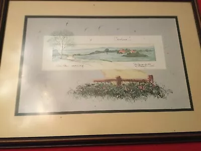 D. MORGAN Signed / Matted / Framed 1990/1995 CAROLINA IN THE MORNING  Print Art • $45