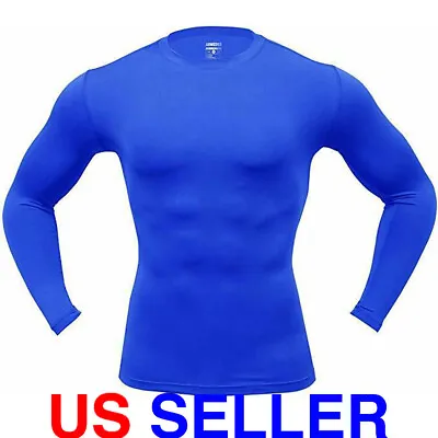 ARMEDES Men's Long Sleeve T-Shirt Baselayer Cool Dry Compression Top AR 52 • $15.09