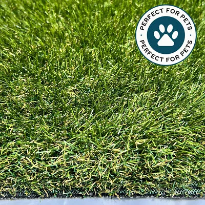 £0.99 • Buy Pet Specific 40mm Artificial Grass - Pu Backing - No Smell - 2m & 4m Widths Lawn