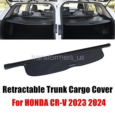 For 2023 Honda CR-V CRV Rear Trunk Cargo Cover Shade Shield Retractable Black • $46.09