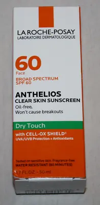 La Roche Posay Anthelios Clear Skin Face Sunscreen SPF 60 1.7 Fl Oz Exp 04/2025 • $14.99