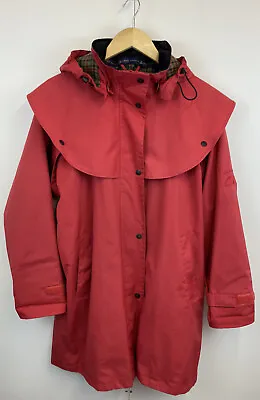 Jack Murphy Outdoor Waterproof 3/4 Length Red Jacket Coat. Size 12 • £30