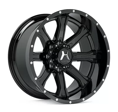 20 Inch Wheels Fits FORD EVEREST 20x9 HARTES METAL STRIKE Full Gloss Black • $506