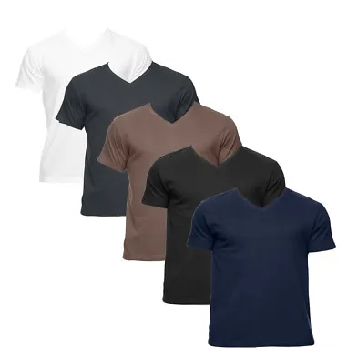 Econscious Men's 100% Organic Cotton Short-Sleeve V-Neck T-Shirt 4.4 Oz • $7.99