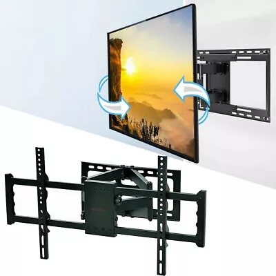 $78.91 • Buy TV Wall Mount Bracket For 30 -85  Double Arm Full Motion Tilt & Swivel Universal