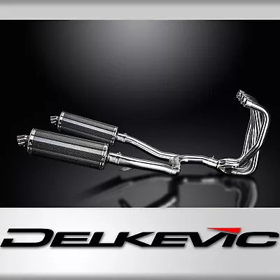 Kawasaki Zzr1100c/d 1990-2001 4 Into 2 350mm Oval Carbon Exhaust System • $989.95