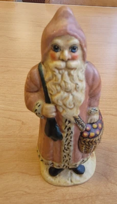 $74.99 • Buy 1987 Gorham Father Christmas With Rose Coat 6  Vaillancourt Folk Art #VFAC-6