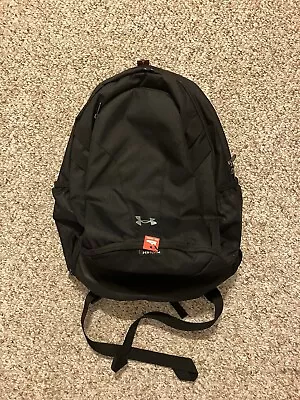 Under Armour Team Hustle Backpack 5.0 Black Water Resistant Laptop Bookbag - NEW • $49.95