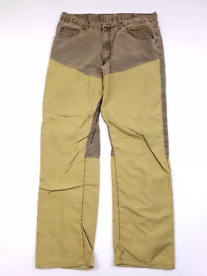 Wrangler Pro Gear Pants Mens 36x32* Brown Canvas Upland Brush Briar Bird Hunting • $34.87