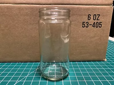 6 Oz Clear Glass Paragon Jars Without Lids Qty 12 (53-405 Lid Size) • $6