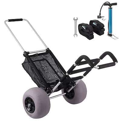 Beach Cart Beach Wagon For Sand TPU 23  X 15  Deck W/ 13  Balloon Wheels • $104.49